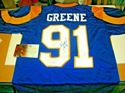 KEVIN GREENE LOSANGELES RAMS GAI/COA SIGNED OFFICIAL LICENSED