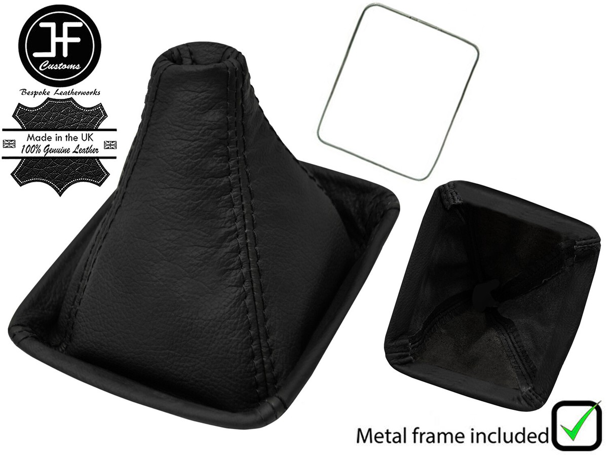 柴イヌ BLACK BLACK LEATHER SHIFT + METAL FRAME FOR TOYOTA JZX 100 CHASER