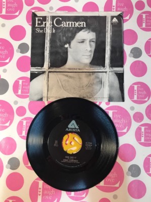 ERIC CARMEN:  ''SHE DID IT'' / ''SOMEDAY'' 1977 ARISTA 45 WITH PICTURE SLEEVE NM!