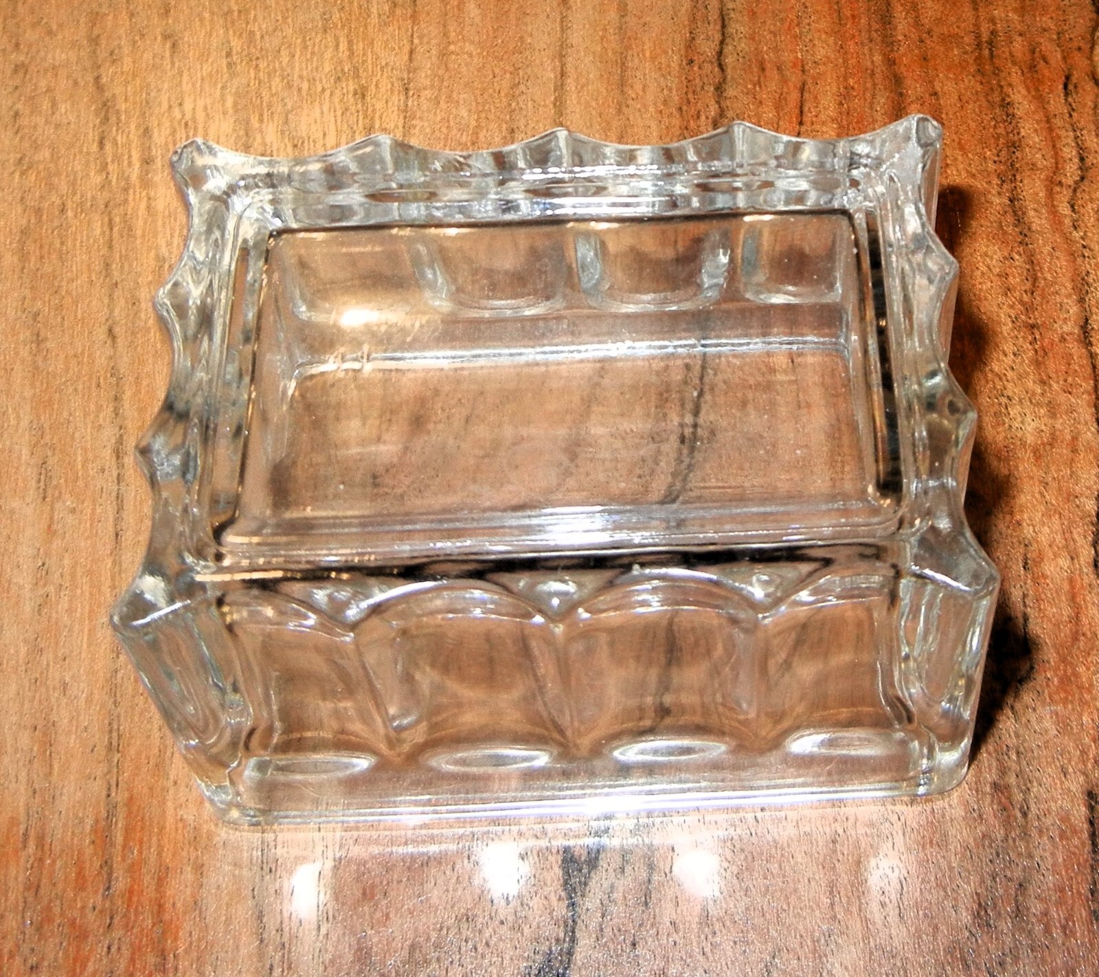 Vintage Clear Ribbed Glass Sugar Packet Holder eBay