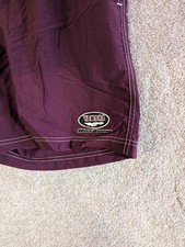 Yamaha Wave Runner Men's L Nylon Shell Vintage Swim Trunks Water Sports Maroon