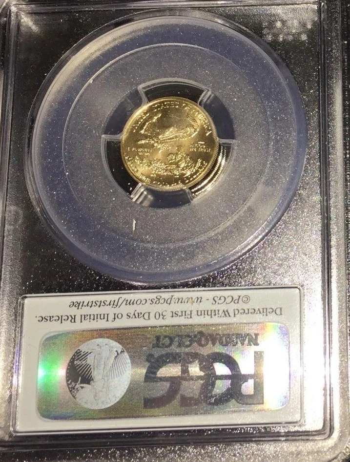 2015 NARROW REEDS AND WIDE REEDS VARIETY SET $5 AMERICAN GOLD EAGLE PCGS MS70 FS - Image 4 of 4