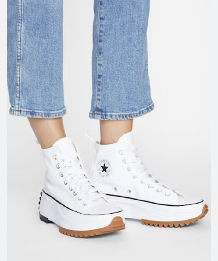 未使用 Converse Run Star hike Hi WHITE 24cm Converse All Stars Chuck 70 Run Star Hike Hi Platform White