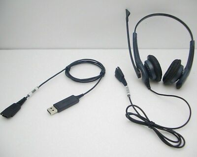 Jabra GN2000 Duo Noise Canceling QD Headset + Jabra Link 230 for WORK FROM HOME