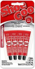 Shoe Goo 5510110 Mini Adhesive 4 Pack 0.18 fl. oz Clear
