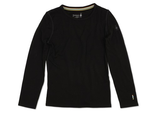 Smartwool Mid 250 Crew Shirt Black MD (Big Kid) 305168