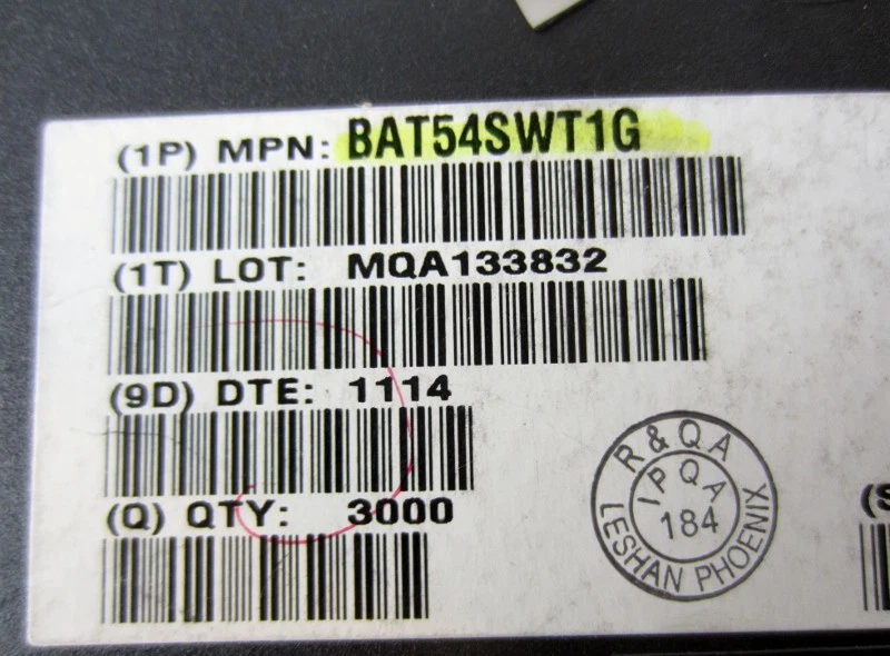 (1.078 piezas) DIODO ÉPICO SCHOTTKY DUAL 30V SOT323 BAT54SWT1G Foto 3 de 4