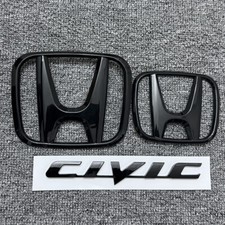 1setfront Grille Trunk Emblem For Honda Civic 2006-2011 Si Sedan 4-door Badge