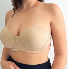NWT Bra Lab Women's Sz DDD Angelina Strapless Convertible Underwire Bra Cup
