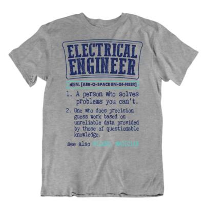 Electrical Engineer Teacher T-Shirt Joke Shirts Retro Funny