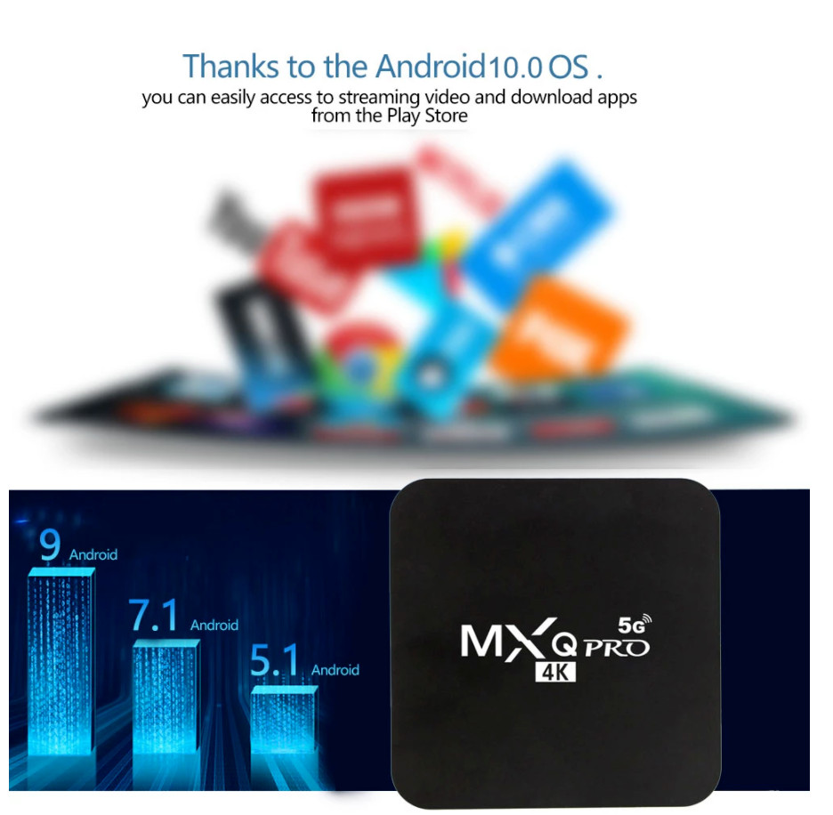 TV BOX 4+32GB DECODER SMART TV INTERNET WIFI PRO 8K...