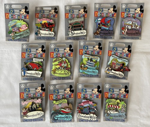 Disney Disneyland 65 Years of Magic Attractions Complete Pin Set! - 第 1/6 張圖片