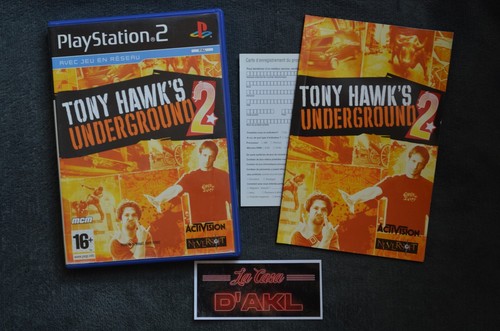 LOT 2 X JEU PS2 COMPLET PAL FR TONY HAWK UNDERGROUND 2 + HAWK S PRO SKATER 3