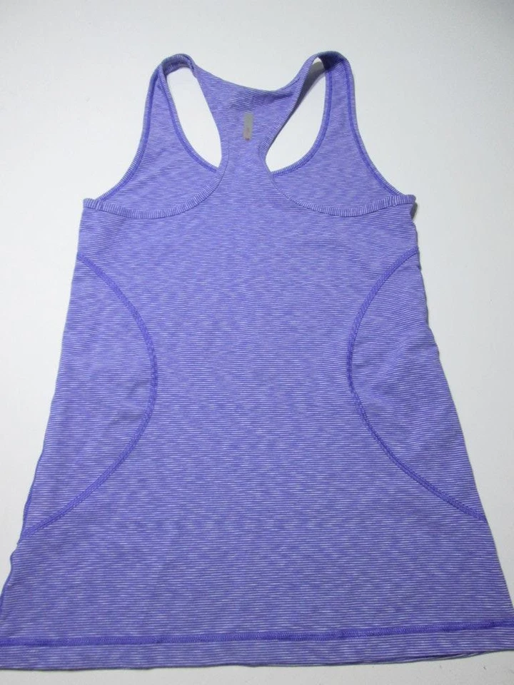 Camiseta sin mangas Zella para mujer talla S azul espalda deportiva rayas transpirable logotipo ropa deportiva Foto 2 de 4