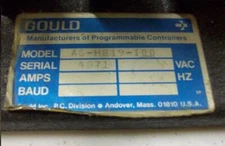 Gould AS-H819-100 Modicon Controller Rack ASH819100