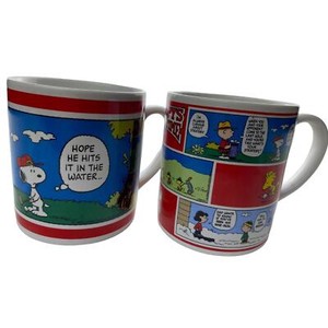 Golf, Gift, & Gallery Peanuts Charlie Brown & The Gang Golf Coffee Estate Mugs