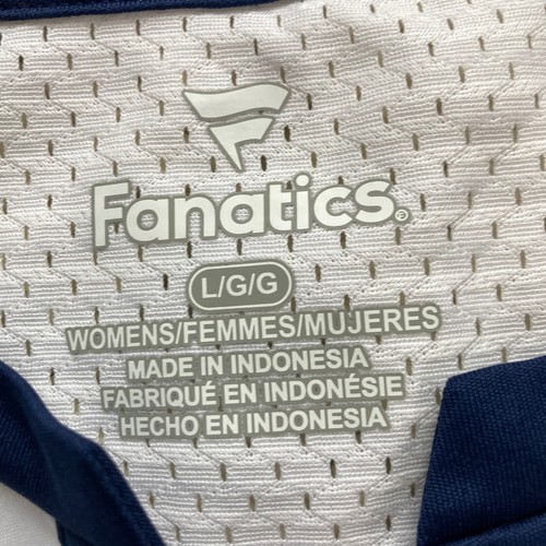 Fanatics Dallas Cowboys Shirt Womens Large White NFL Lace Up Short Sleeve - Picture 3 of 16