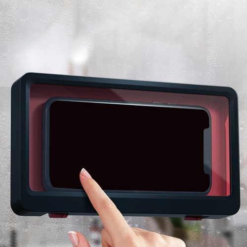 Waterproof Mobile Phone Box Holder Touch Screen Case Bathroom Rack - 第 3/12 張圖片