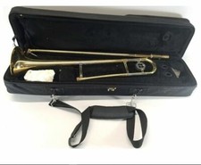 Britton tenor brass trombone. Good condition. With case and mouthpiece
