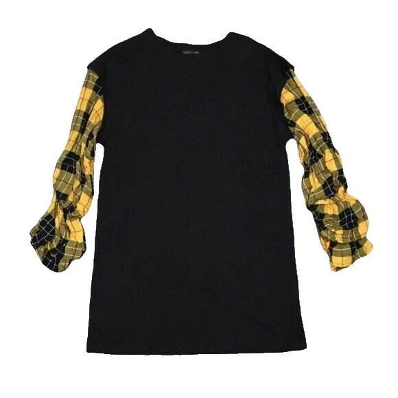 Zara Plaid Blouse Tops for Women
