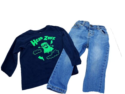 Oshkosh B Gosh Genuine Kids Pants Shirt Boys 24 Months Outfit