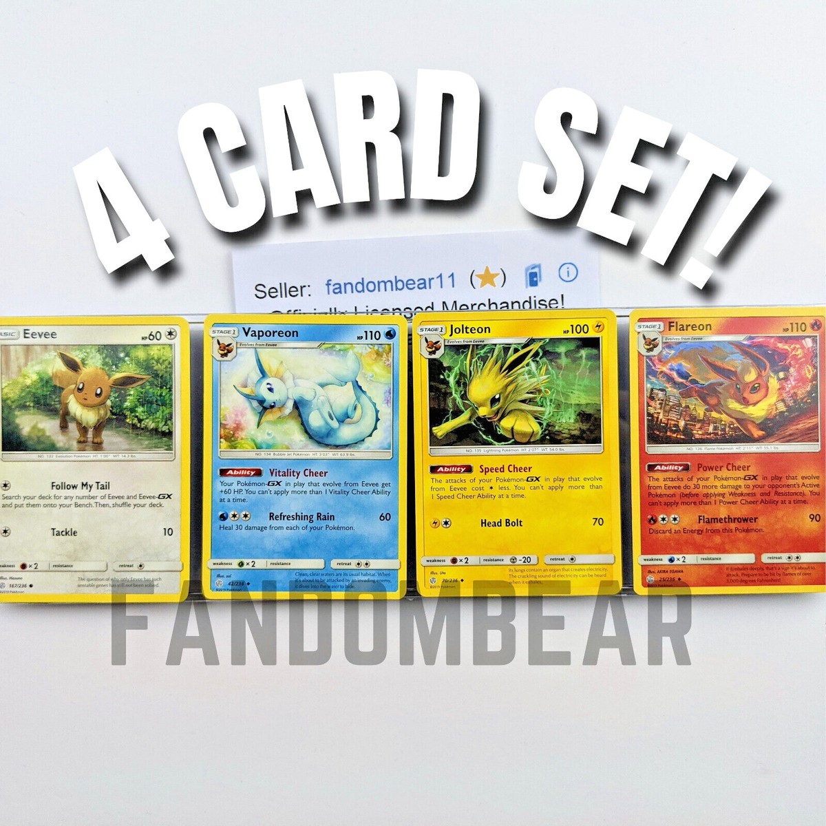 EEVEELUTION COLLECTION 2019 Cosmic Eclipse JOLTEON VAPOREON