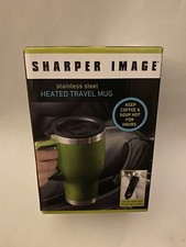Stainless Steel Heated Travel 14OZ. Mug 12V DC Adapter Plug Included Brand New 