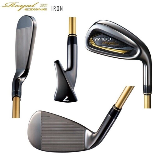 YONEX Golf 2021 Royal EZONE Iron Club RX-05RE Loft AW Flex R Carbon Shaft Men JP - Picture 2 of 5