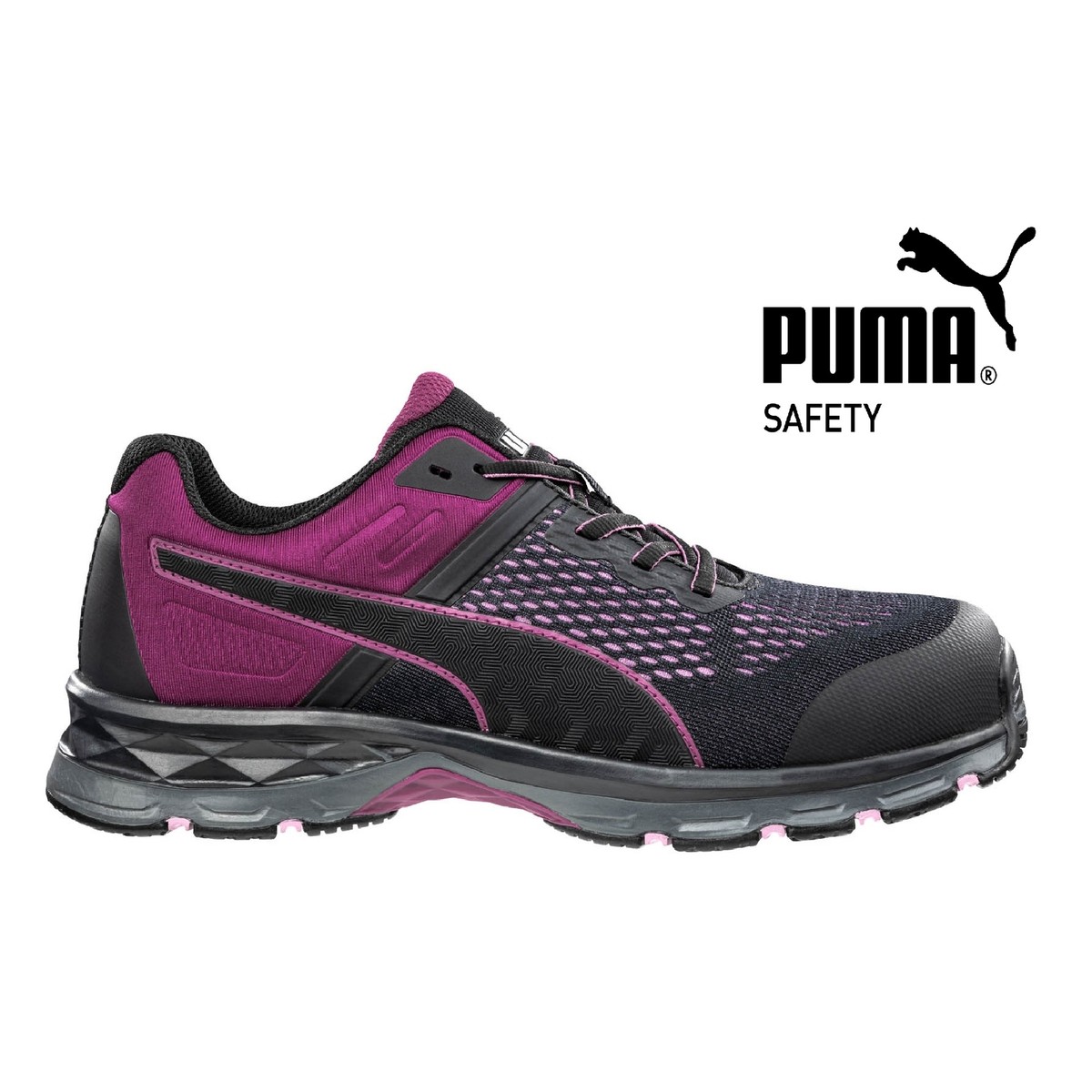 PUMA Sicherheitsschuhe Damen S1P DEFINE LOW schwarz pink 643920  Arbeitsschuhe