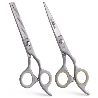 EXJ-Professionelle Haarschneideschere Ausdünnungsschere Friseur Friseurschere Set6''