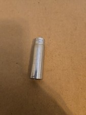 Snap On 1/4" Drive 7/16" 6PT Deep Chrome Socket STM14