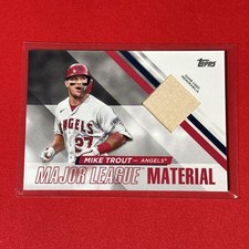 2024 Topps Series 1 Mike Trout Bat Relic Major League Material Angels Game Used 