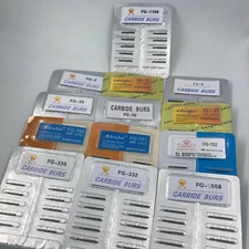 10Pcs FG Dental Carbide Burr Burs Drills FG 2/3/4/5/701/ 330/1558 for High Speed