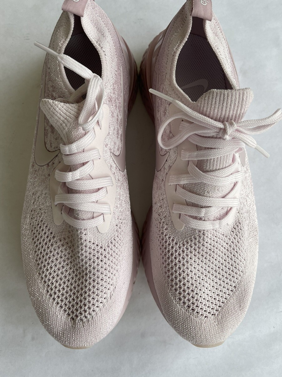 women's nike epic react flyknit running shoes pearl pink