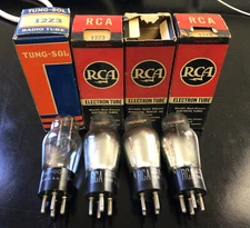 Lot of 4 Electron Tubes | 12Z3 | Tung-sol | RCA