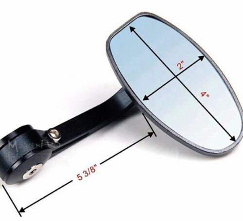 Black CRB Black Bar End Mirrors 4 Honda CB500R CB 500 X CBR500R - Picture 4 of 8