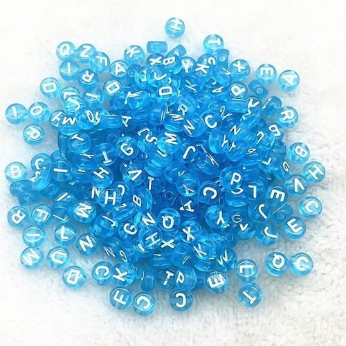 Alphabet Letter Beads - Round Bead Charms DIY Crafts Jewelry Making Charm 100Pcs - Picture 28 of 57