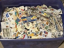 Postage Stamp Kiloware USA Stamps On Paper 5 oz