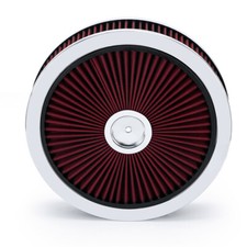 14x3 Round High Flow Thru Washable Air Cleaner Drop Base 350 Sbc Racing