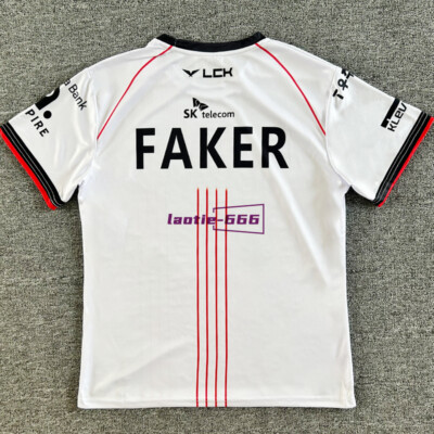 2024 LCK Team T1 Uniform Jersey S14 Faker TShirt LOL World