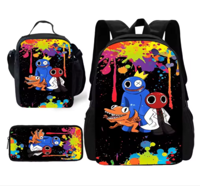 Cartoon Game Roblox School Backpack For Kids