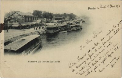 CPA PARIS 16e Station du Point du Jour (37270)