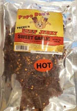 Papa Dan's Sweet Garlic Hot, beef jerky (7 oz.)