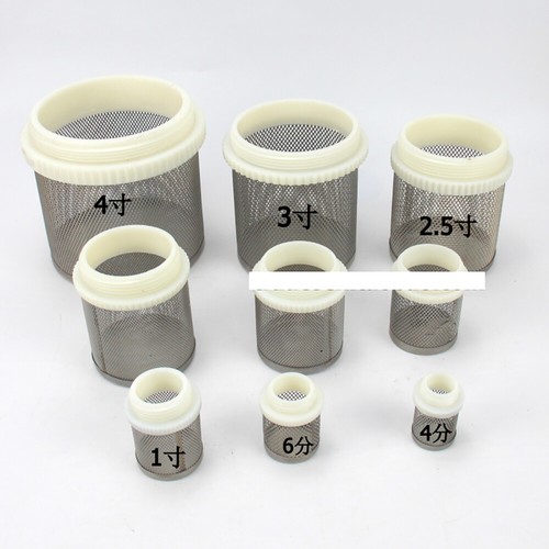 Strainer-Suction and Sump Filter, Stainless Steel Mesh 1/2" ~ 4" Nylon Threads - Picture 3 of 6
