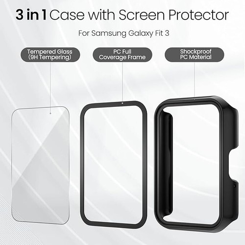 Ochraniacz ekranu do Samsung Galaxy Fit 3 SM-R390 Full TPU Case Cover UK - Zdjęcie 5 z 9