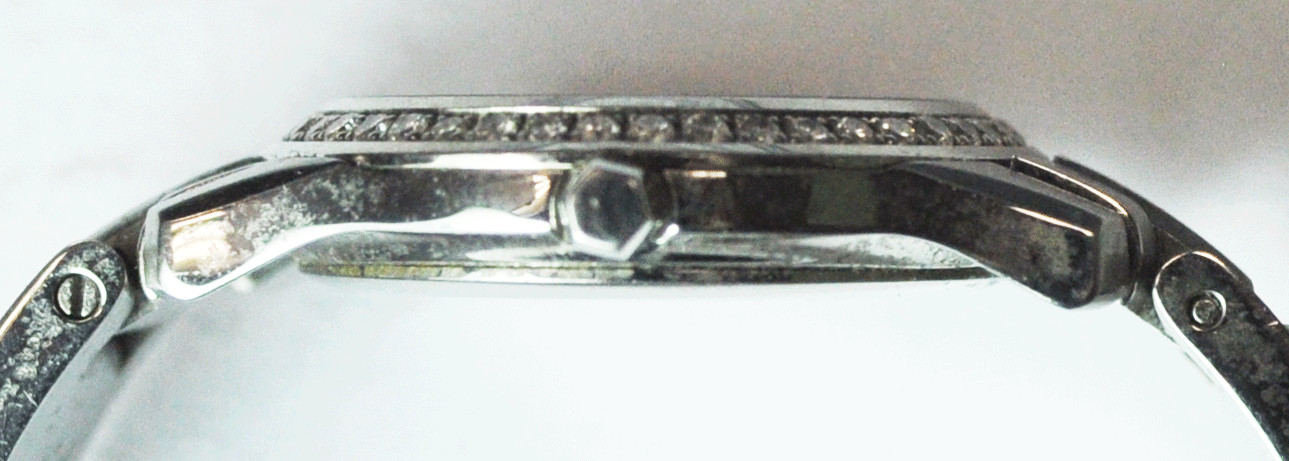 Women's Movado Factory Diamond Bezel 92 G4 825 24mm Stainless Museum Wristwatch image 5