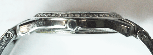 Women's Movado Factory Diamond Bezel 92 G4 825 24mm Stainless Museum Wristwatch - Picture 5 of 6