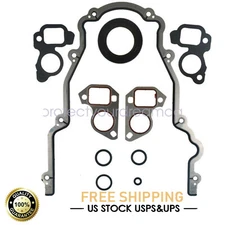 For Chevy LS Vortec 4.8 5.3 5.7 6 Front Timing Cover Gasket Set LS1 LS2 LS3