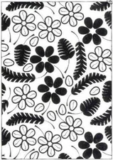 SPRING FLOWERS EMBOSSING FOLDER MPRESS CARDMAKING RETIRED