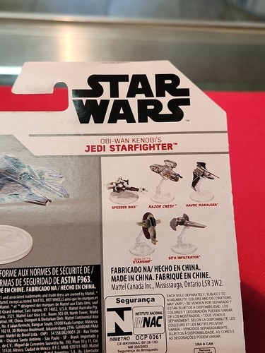 Hot Wheels Star Wars Starships Jedi Starfighter 2019 Die Cast Ship / Vehicle NEW - Imagen 11 de 11